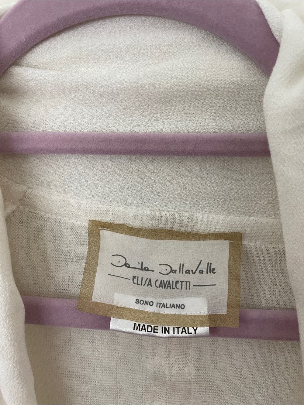 Elisa Cavaletti Cream Knit Cardigan with emblished sleeves made in Italy M - Picture 2 of 10